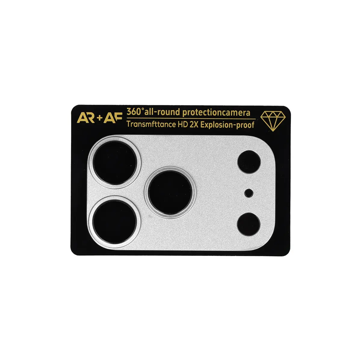Ochranné sklo Aluminum Metal na fotoaparát pro iPhone 17 Pro stříbrné