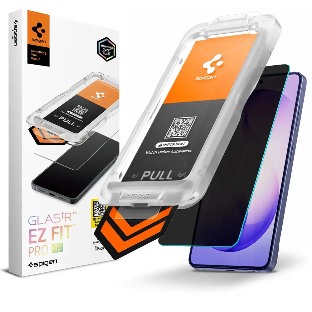 Tvrzené sklo Spigen - Glas.tR EZ-FIT Pro HD (AGL11087) - Samsung Galaxy S26 Plus Privátní