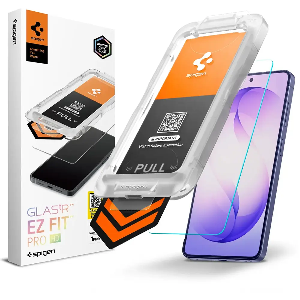 Tvrzené sklo Spigen - Glas.tR EZ-FIT Pro HD (AGL11097) - Samsung Galaxy S26 Čiré