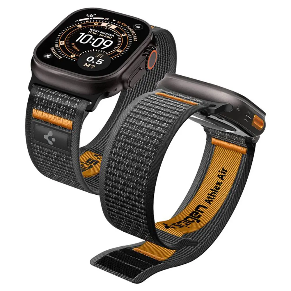 Spigen - Athlex Air 2 řemínek pro Apple Watch 44/45/46/49mm - oranžový