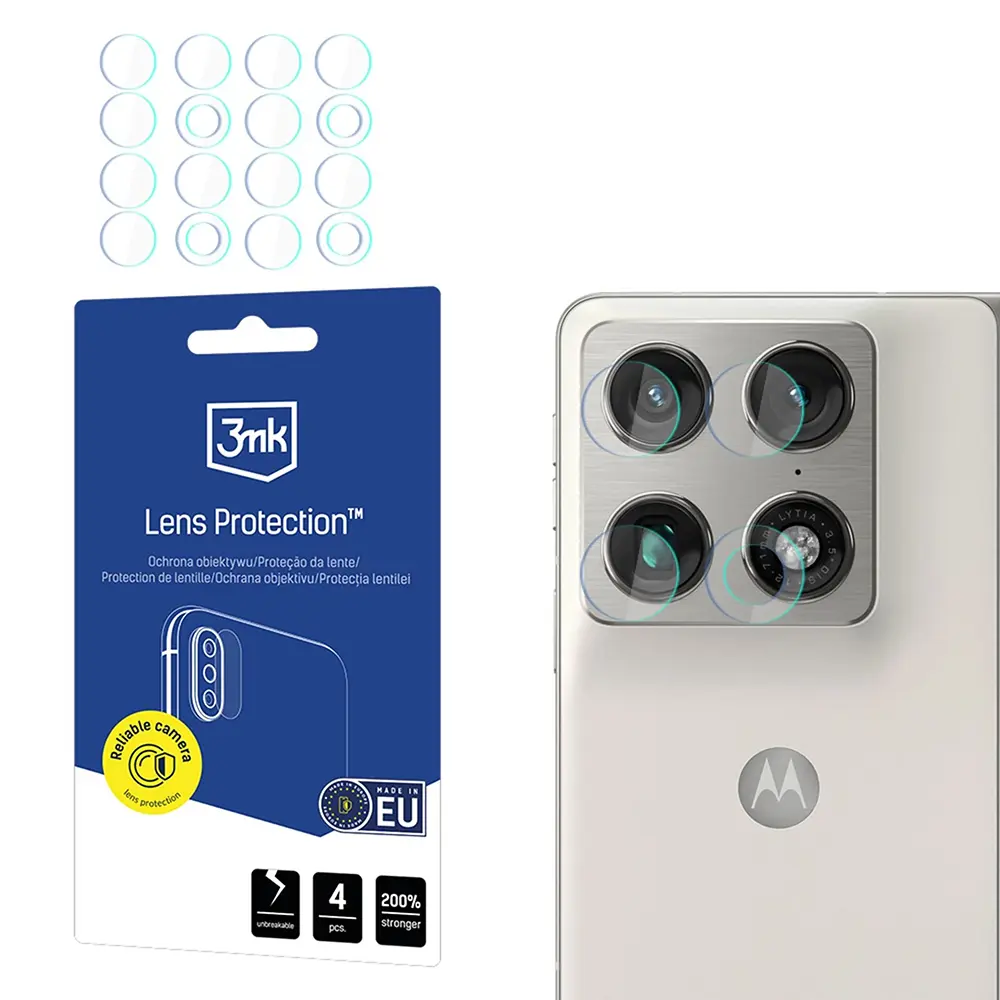 Ochranné sklo čočky 3mk - Lens Protection (4 pack) - Motorola Razr Fold Čiré