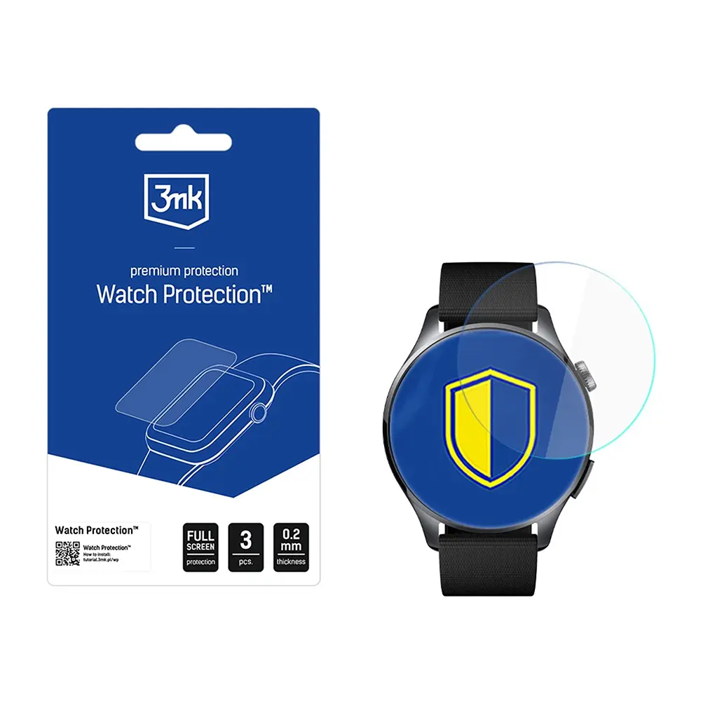 Ochranná fólie 3mk - Watch Protection ARC (3 pack) - Xiaomi Watch 5 (47mm) Čirá