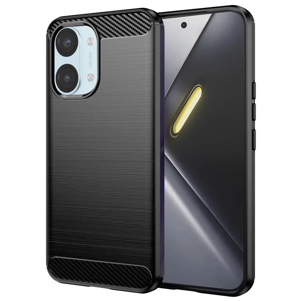 Kryt Techsuit Carbon Silicone pro Xiaomi Poco X8 Pro Max černý
