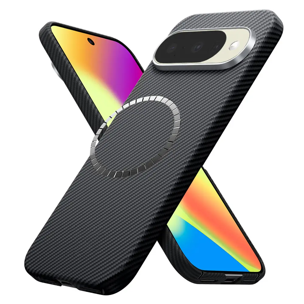 Kryt Techsuit Aramid Fiber MagSafe pro Google Pixel 10 / Pixel 10 Pro černý