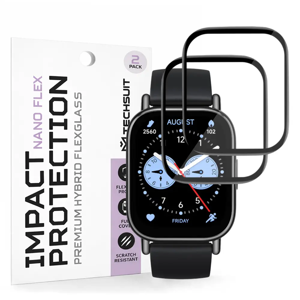 Ochranná fólie Techsuit Nano Flex (2 ks) na Xiaomi Redmi Watch 5 Lite černá