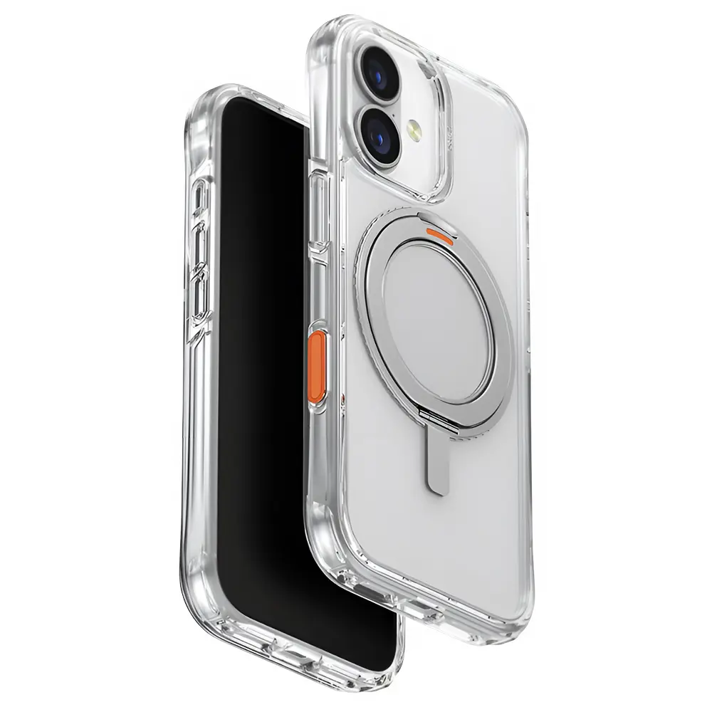 UNIQ - Swivix 360° Kickstand kryt pro iPhone 17 - stříbrný