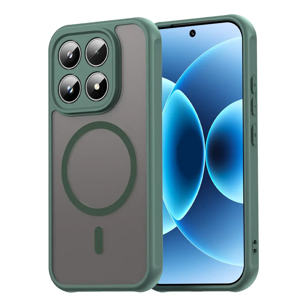 Kryt Techsuit HaloFrost II MagSafe pro Xiaomi 17 zelený