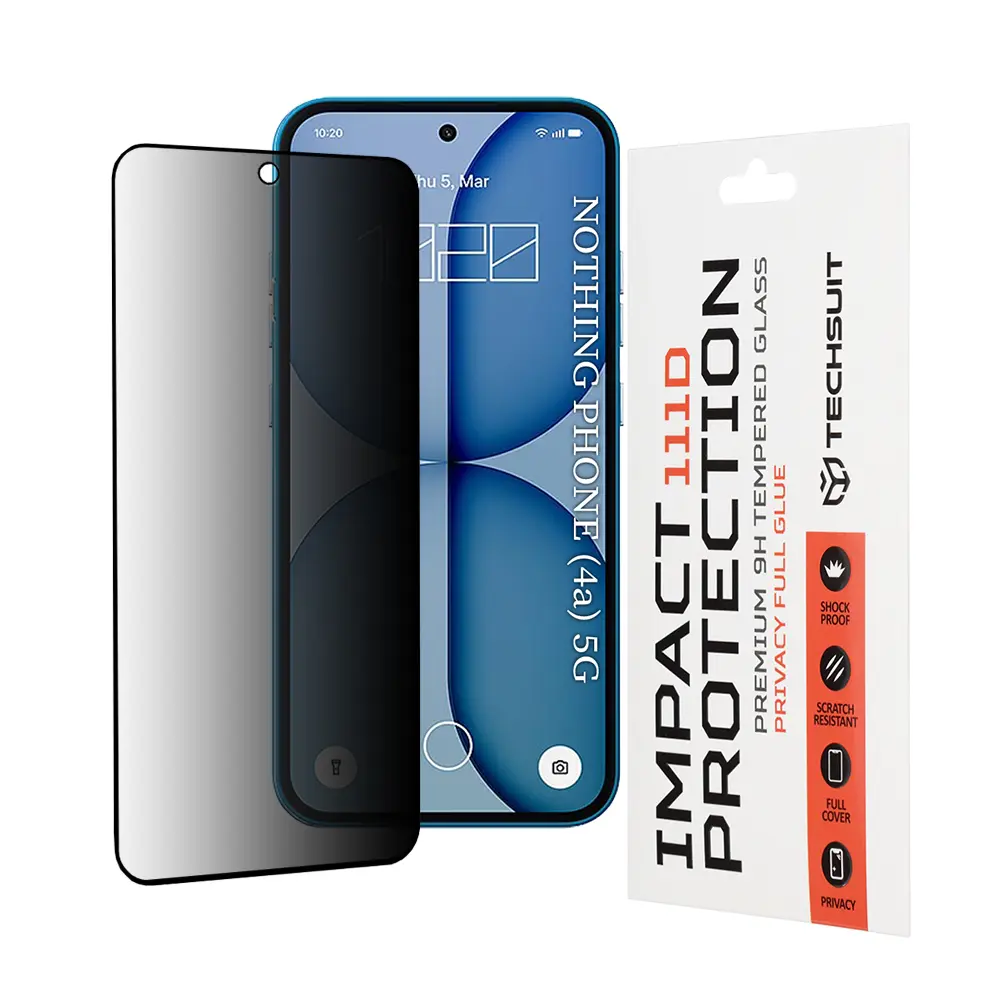 Ochranné sklo Techsuit 111D Privacy Full Glue Nothing Phone (4a) černé