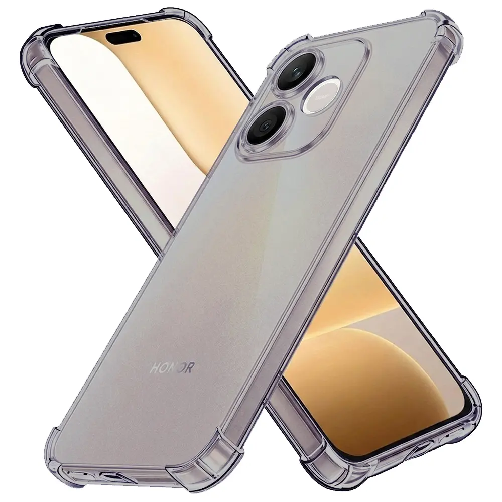 Techsuit - Shockproof Clear Silicone kryt pro Honor 600 Lite - kouřový černý