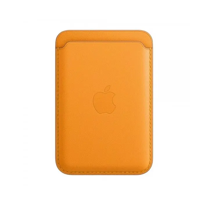 Peněženka kožená Apple MagSafe (MHLP3ZE/A) pro iPhone žlutá