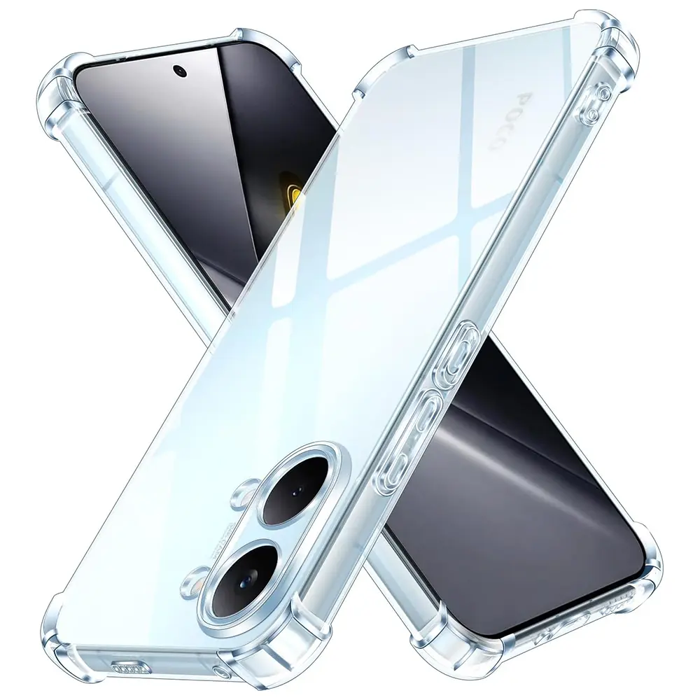 Kryt Techsuit Shockproof Clear Silicone pro Xiaomi Poco X8 Pro Max průhledný