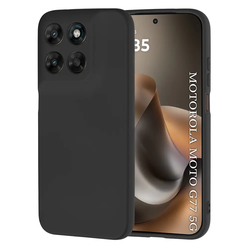 Silikonový kryt Techsuit SoftFlex pro Motorola Moto G77 a G67 černý