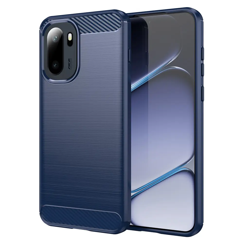 Karbonový kryt Techsuit Carbon Silicone pro OnePlus 15R modrý