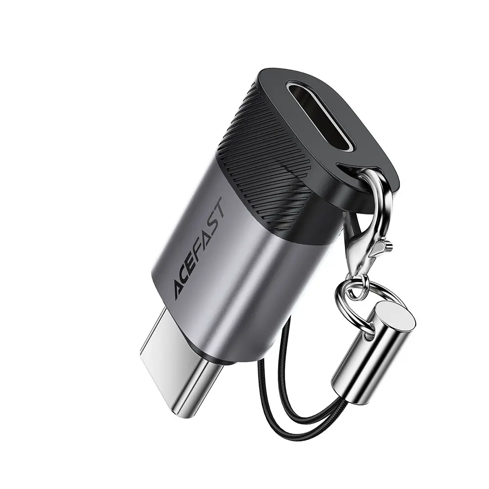 Adaptér Acefast J19 z Lightning na USB-C šedý