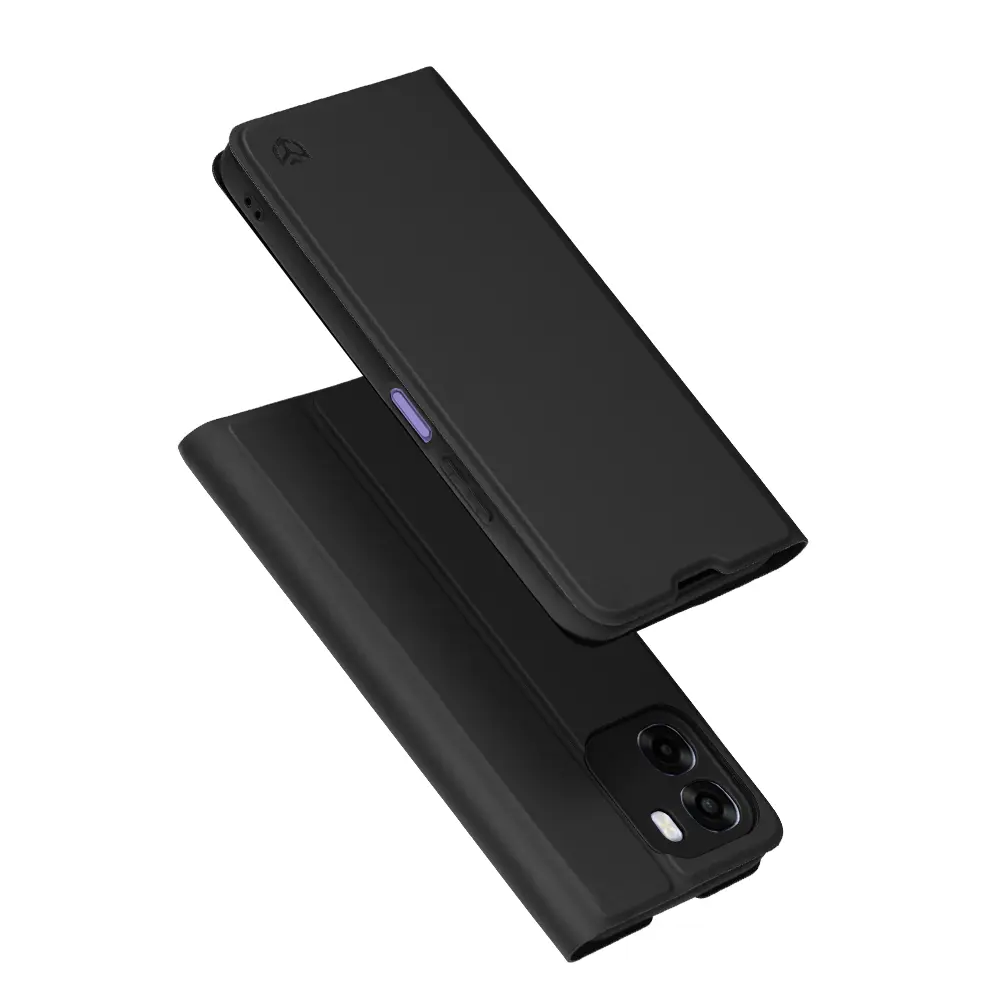Pouzdro typu kniha Techsuit Magskin Book Oppo A6x 4G A6x 5G černé