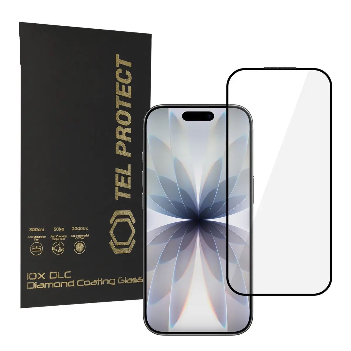 Tvrzené sklo Tel Protect 10X HD DLC pro iPhone 16 Pro/17