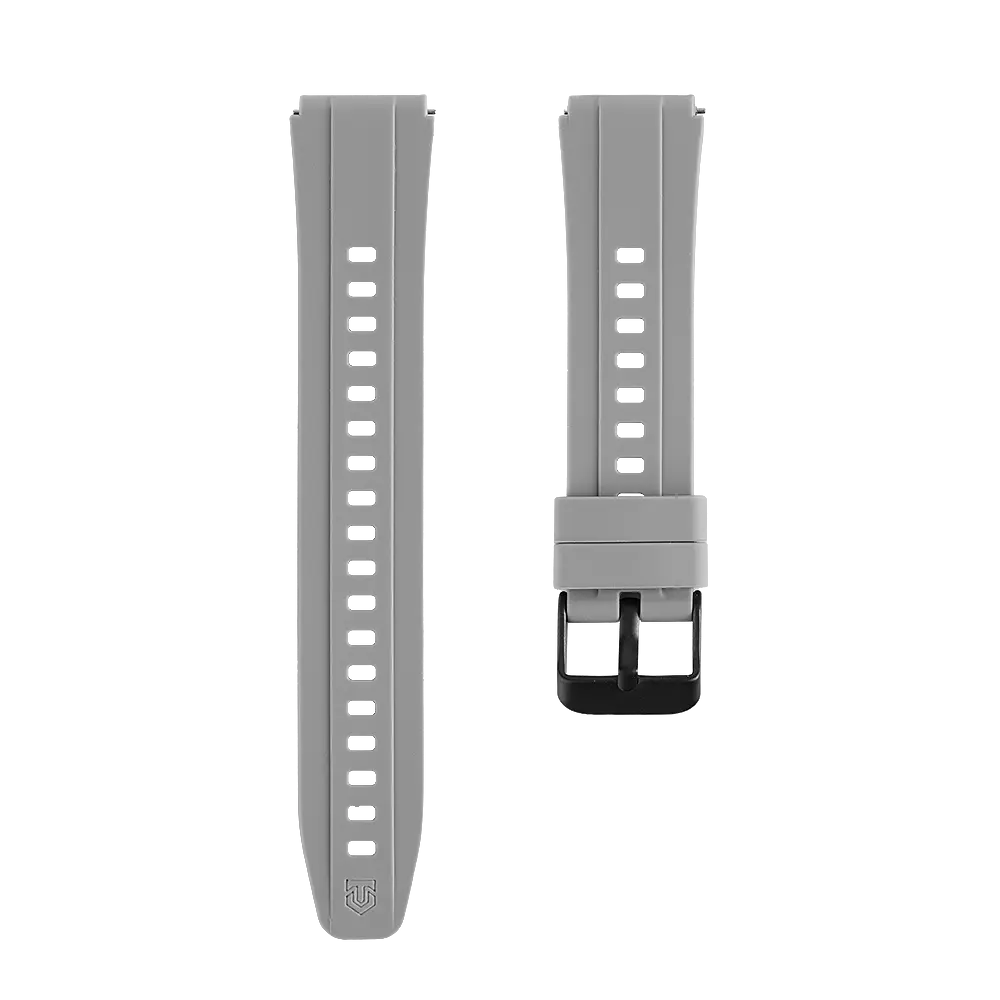 Řemínek Tactical Quick Release silikonový 18mm šedý