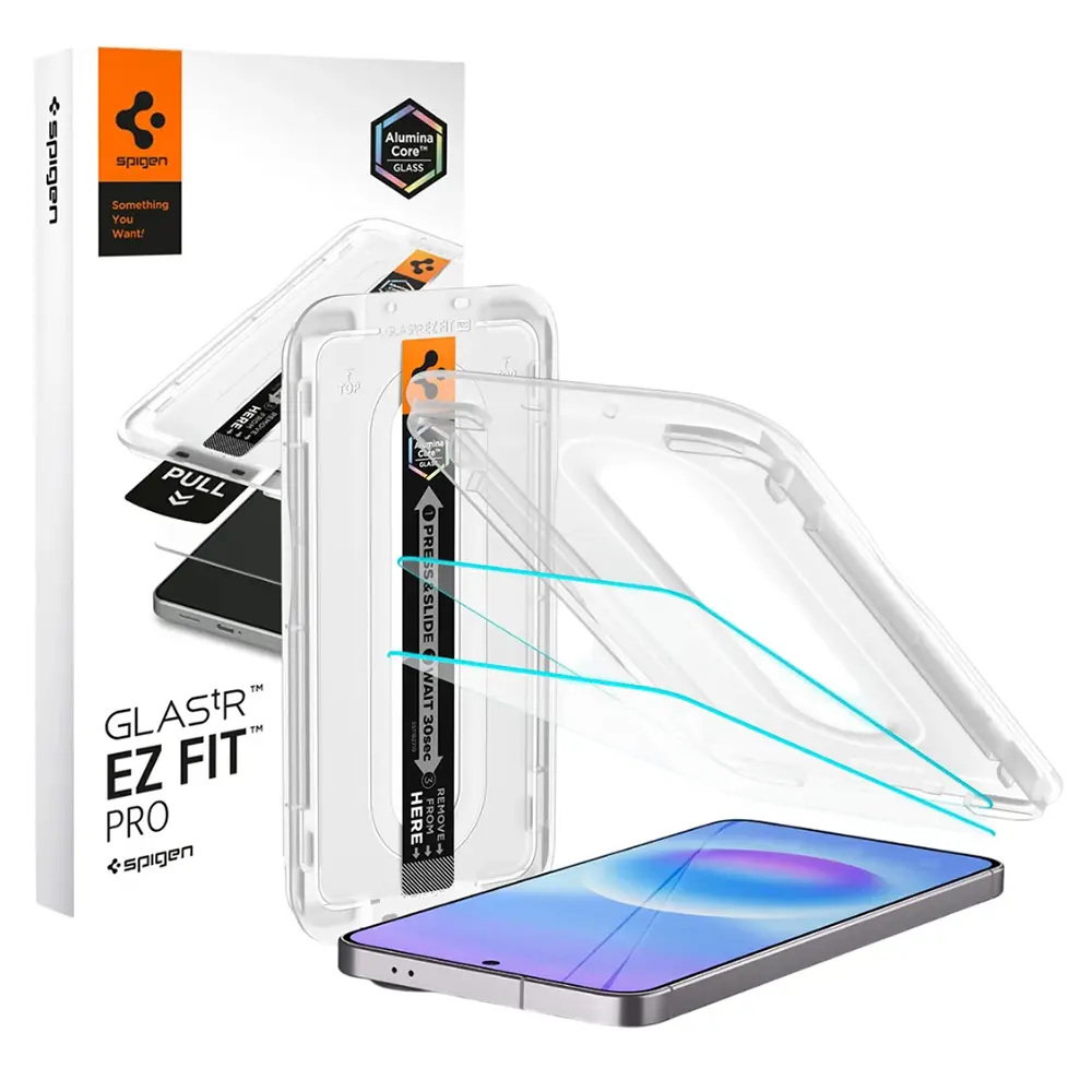 Spigen Glas.TR EZ Fit Pro s aplikátorem, 2 kusy, Tvrzené sklo, Samsung Galaxy A57 5G