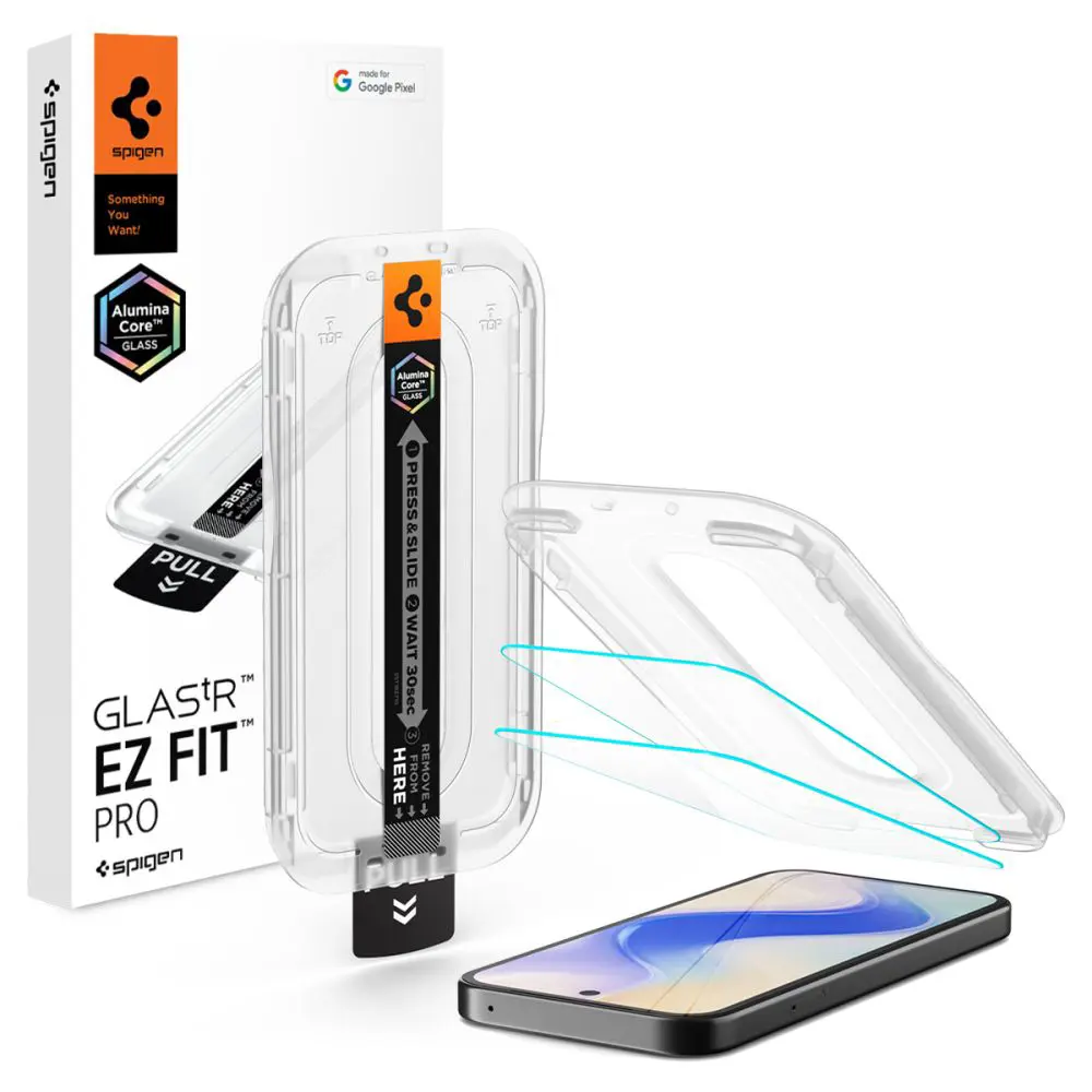 Spigen - Glas.tR EZ-FIT ochranné sklo (2 ks) pro Google Pixel 10a - čiré