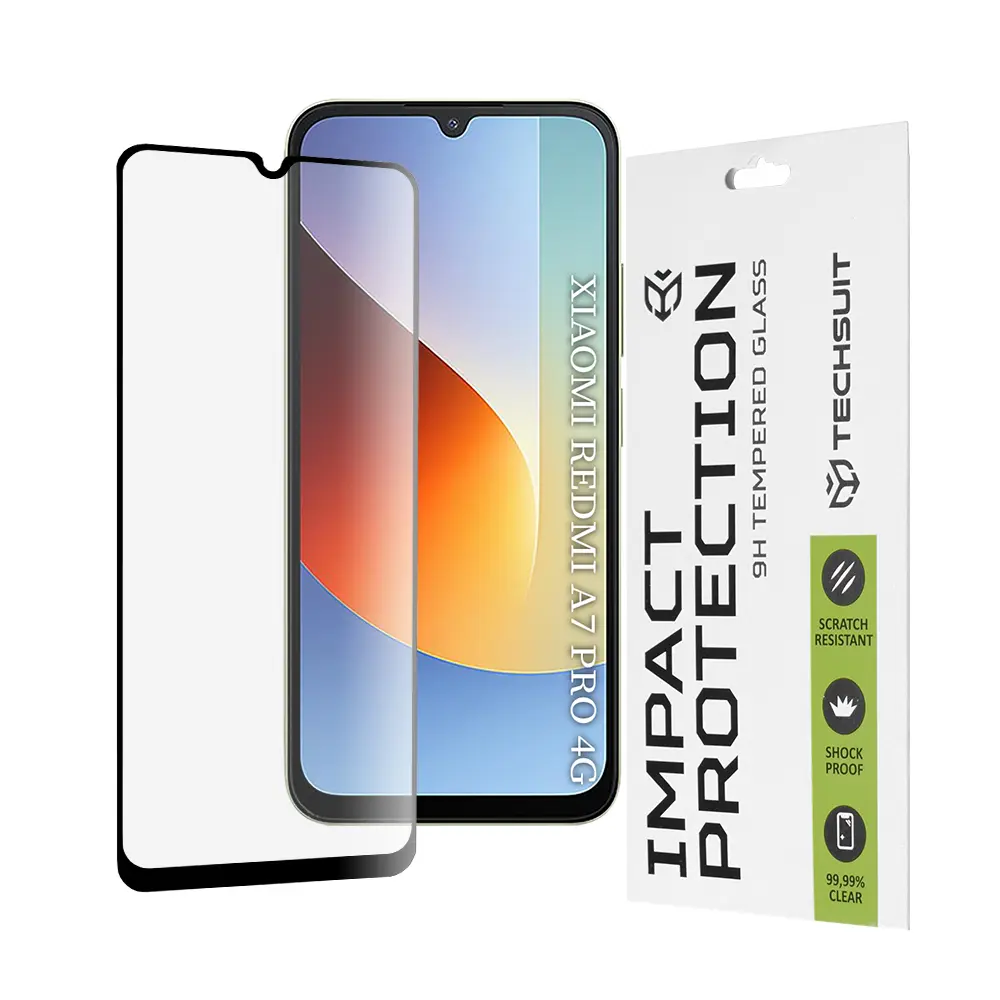 Ochranné tvrzené sklo Techsuit 111D Full Cover Xiaomi Redmi A7 Pro 4G černé