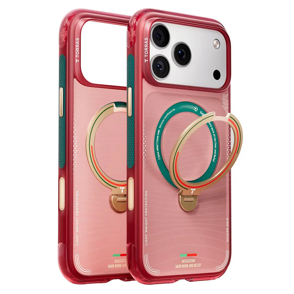 Torras - Ostand Q3 Air Series pouzdro se stojanem pro iPhone 17 Pro Max - Wave of Passion