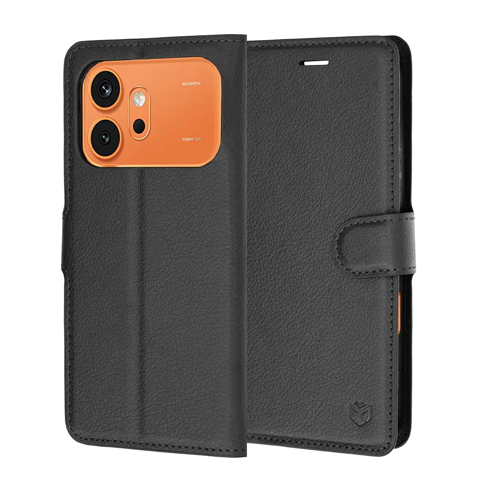 Knížkové pouzdro Techsuit Leather Folio Honor 600 a 600 Pro černé
