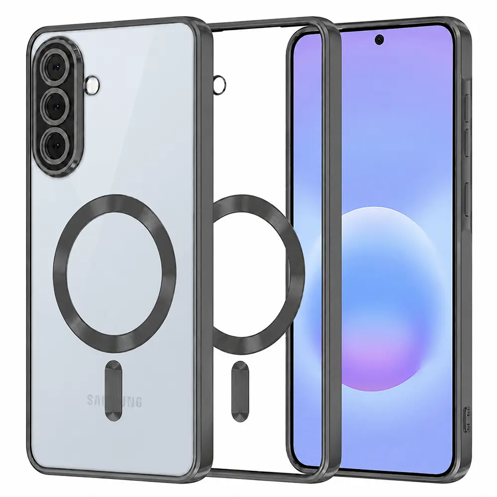 Kryt Techsuit Luxury Crystal MagSafe Samsung Galaxy A57 5G černý