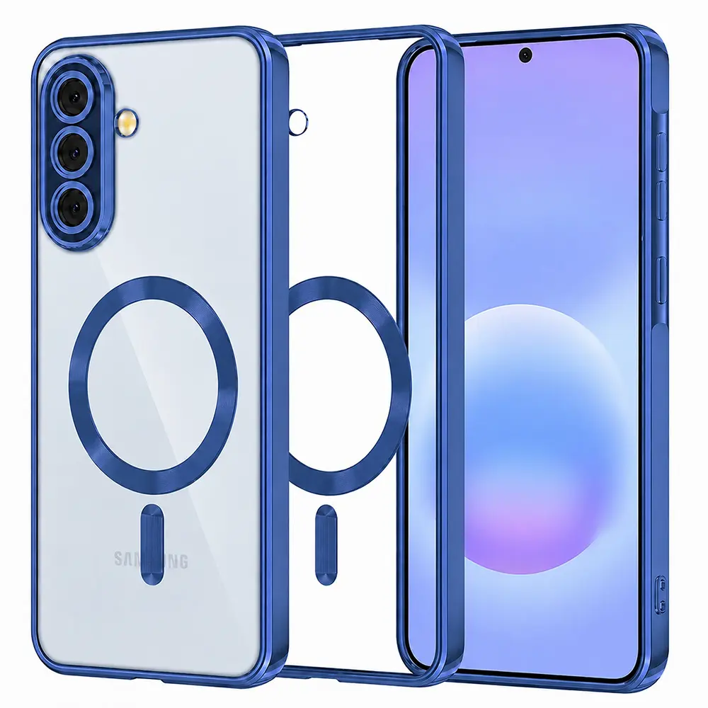 Kryt Techsuit Luxury Crystal MagSafe Samsung Galaxy A57 5G tmavě modrý