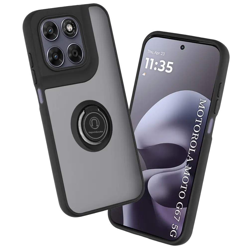 Kryt Techsuit Glinth Motorola Moto G77 G67 černý