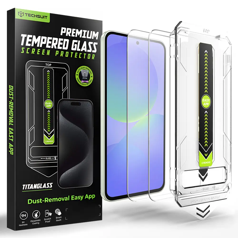 Techsuit - TitanGlass CrystalHD ochranné sklo (2 ks) s podporou odemykání otiskem prstu pro Samsung Galaxy A36 5G / A37 5G - čiré