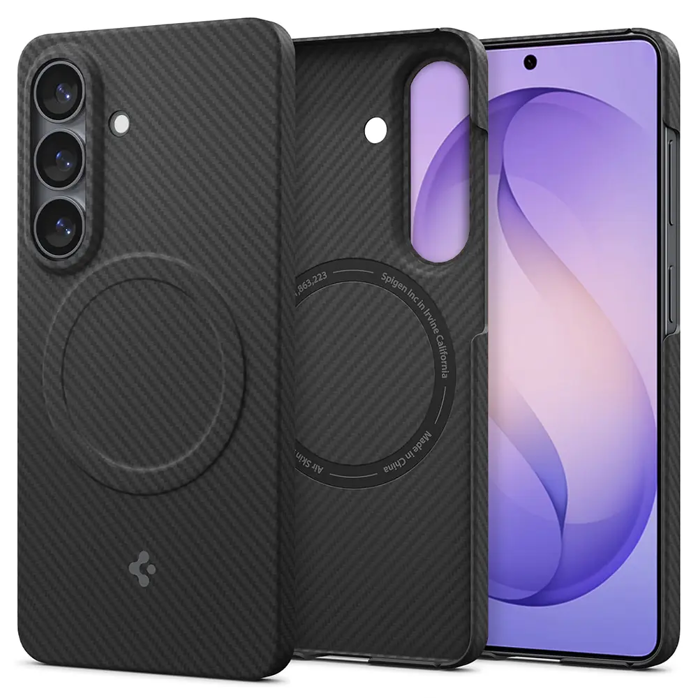 Spigen - Air Skin Aramid MagFit aramidové MagSafe pouzdro pro Samsung Galaxy S26 Plus - černé