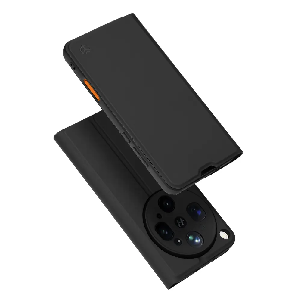 Flipové pouzdro Techsuit Magskin Book pro Oppo Find X9 Ultra černé