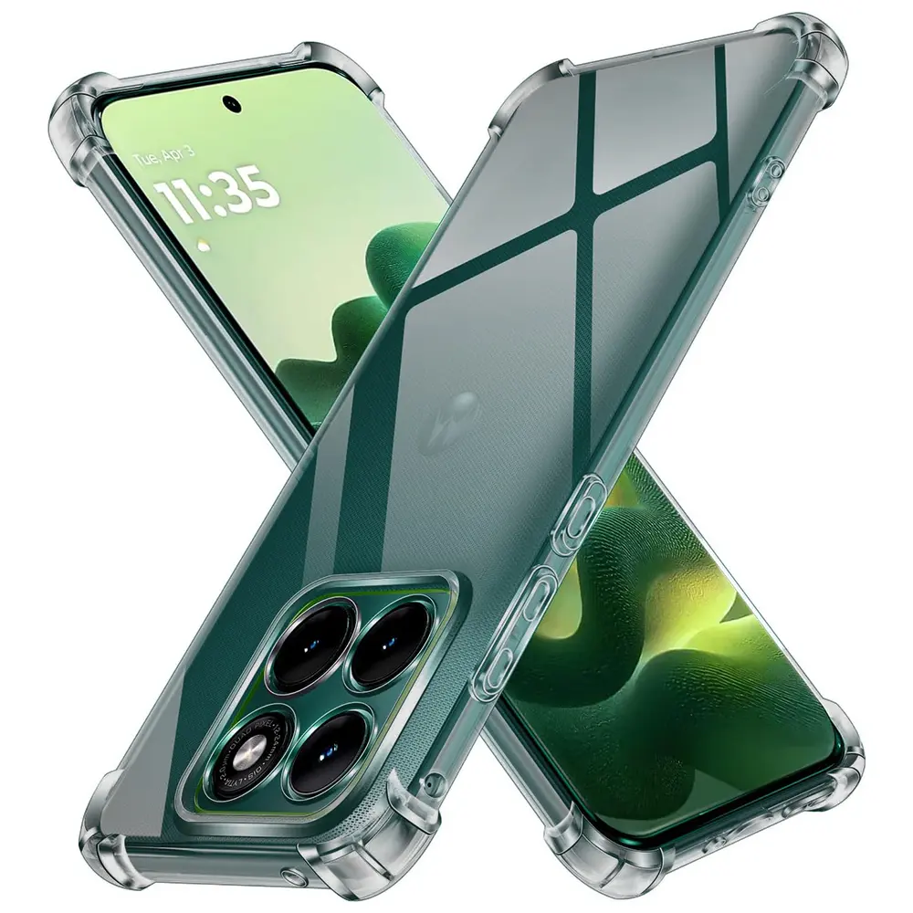 Silikonový kryt Techsuit Shockproof pro Motorola Edge 70 Fusion kouřově černý