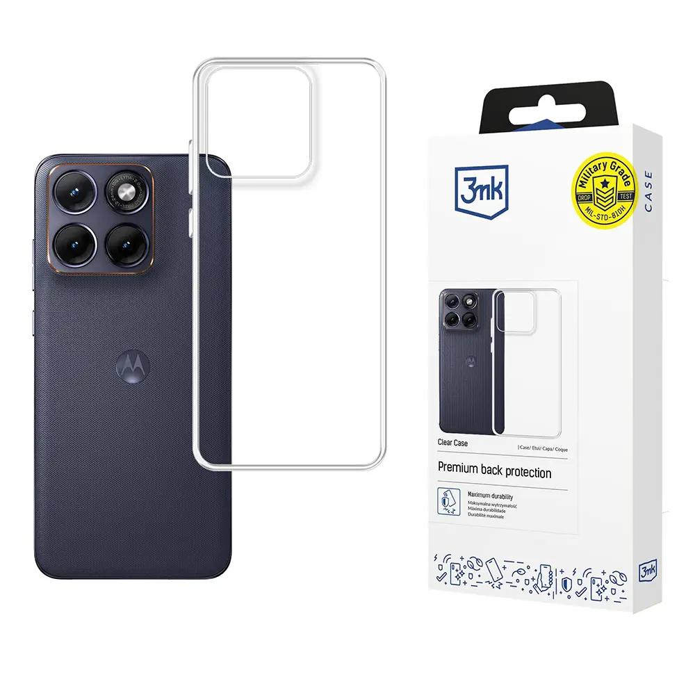 Kryt na mobil 3mk Clear Case Motorola Edge 70 Fusion transparentní