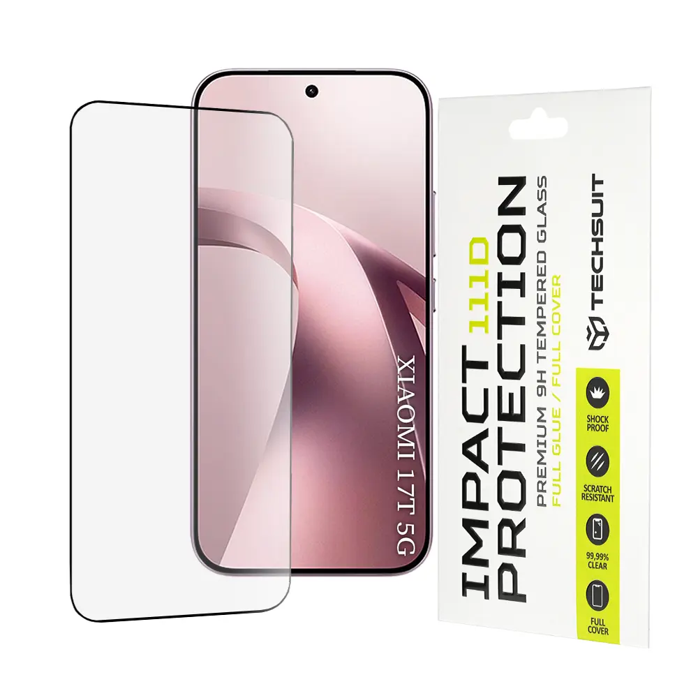 Tvrzené sklo Techsuit 111D Full Cover Xiaomi 17T černé