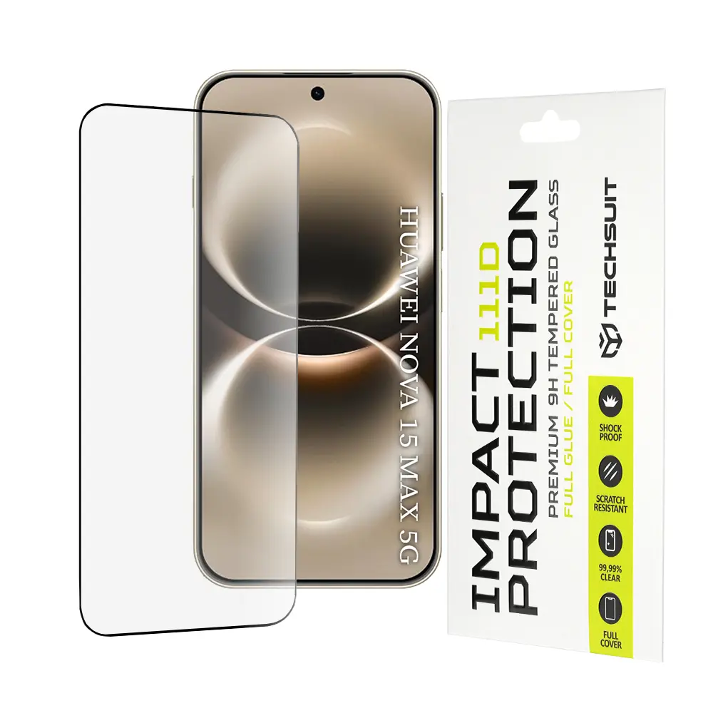 Tvrzené sklo Techsuit 111D Full Cover Huawei nova 15 Max černé