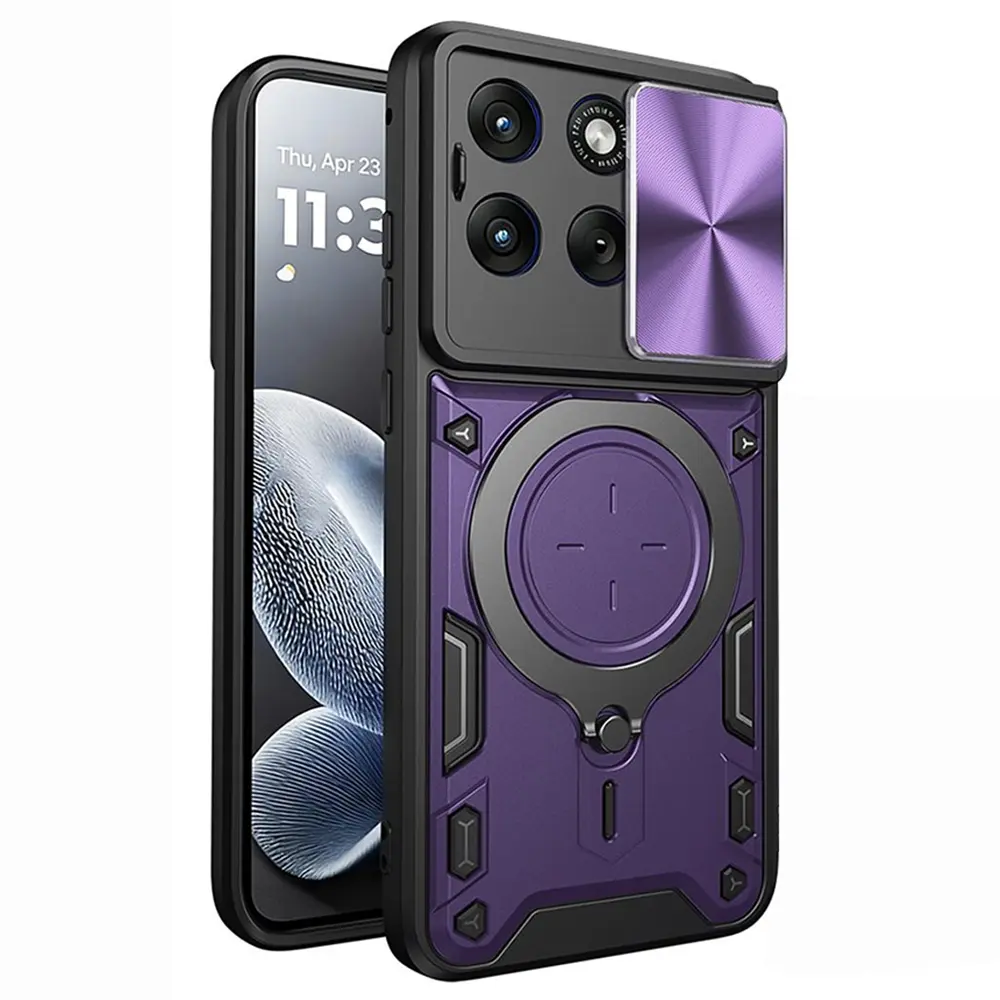 Kryt na mobil Techsuit CamGuard Pro Motorola Edge 70 Fusion fialový