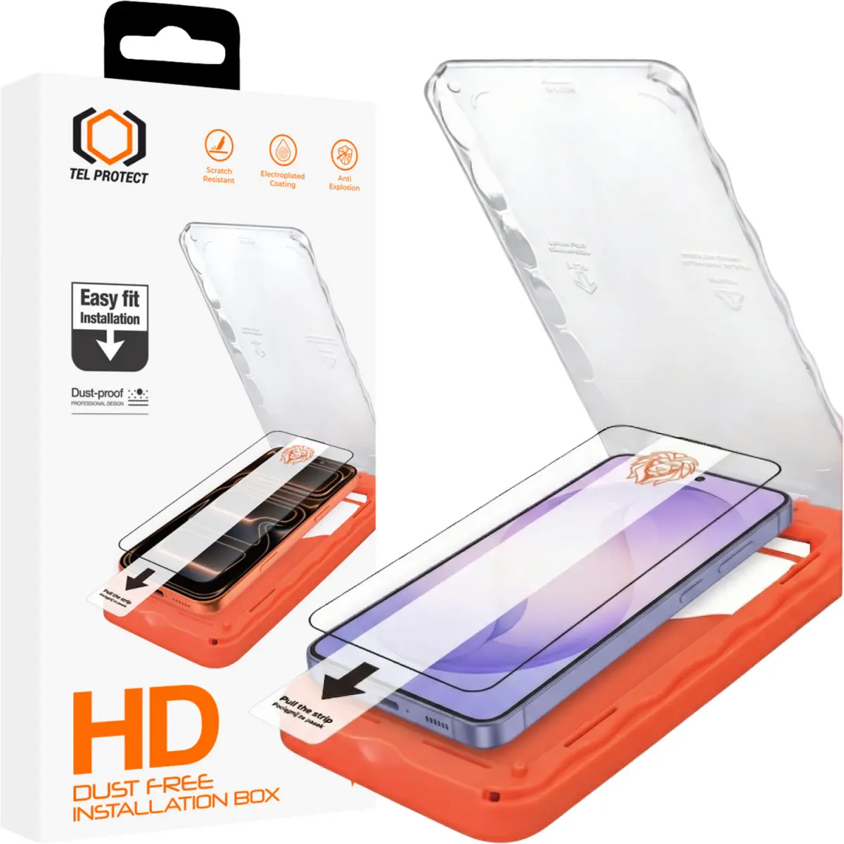 Tvrzené sklo Tel Protect Dust-Free Easy Fit HD Titan pro Samsung Galaxy S26 černé