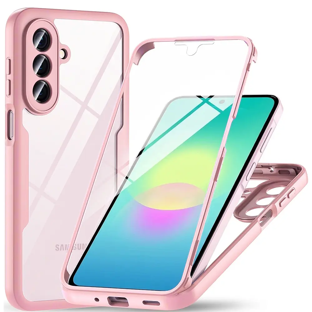 Ochranný kryt s fólií Techsuit ColorVerse 360 pro Samsung Galaxy A27 5G růžový