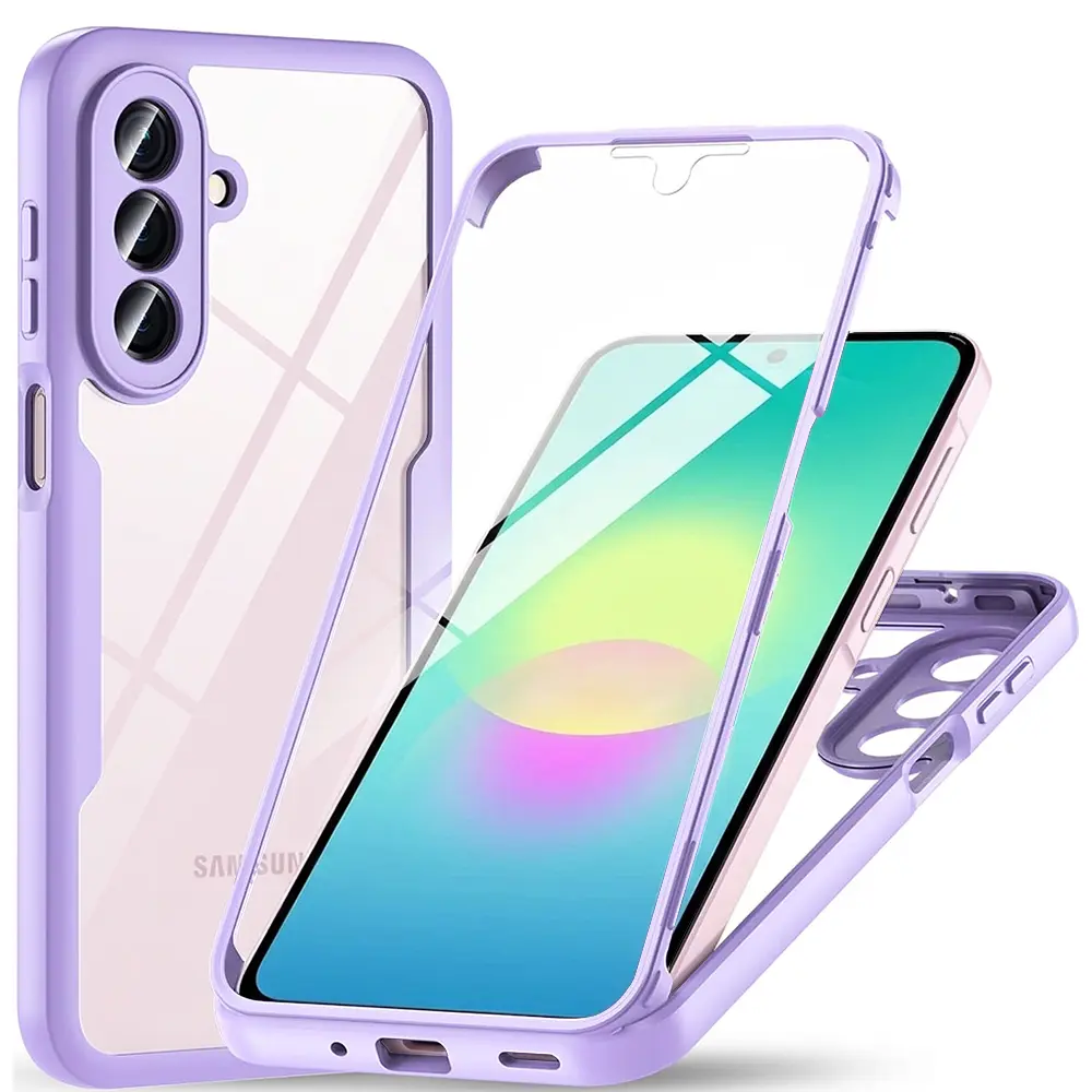 Ochranný kryt s fólií Techsuit ColorVerse 360 pro Samsung Galaxy A27 5G fialový