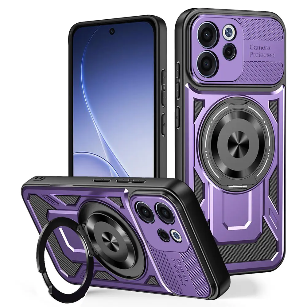 Kryt Techsuit RuggedCam pro Oppo Reno15 F Reno15 FS 5G fialový