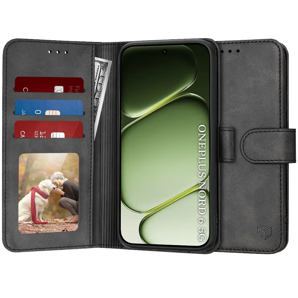 Pouzdro Techsuit Diary Book pro OnePlus Nord 6 černé