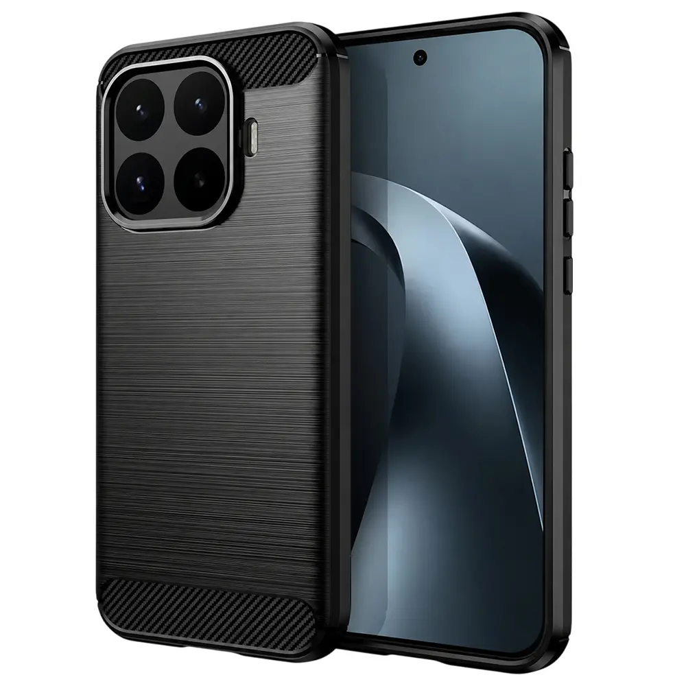 Kryt Techsuit Carbon Silicone pro Xiaomi 17T černý