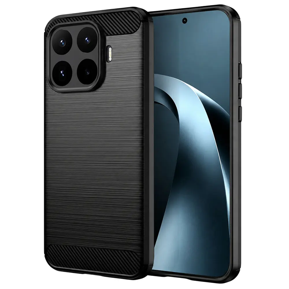 Kryt Techsuit Carbon Silicone pro Xiaomi 17T Pro černý