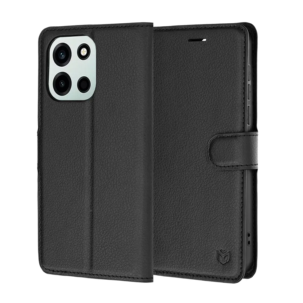 Pouzdro Techsuit Leather Folio pro OnePlus Nord 6 černé