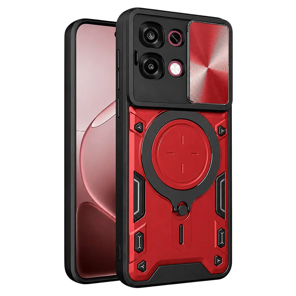 Kryt Techsuit CamGuard Pro Oppo A6 Pro 5G červený