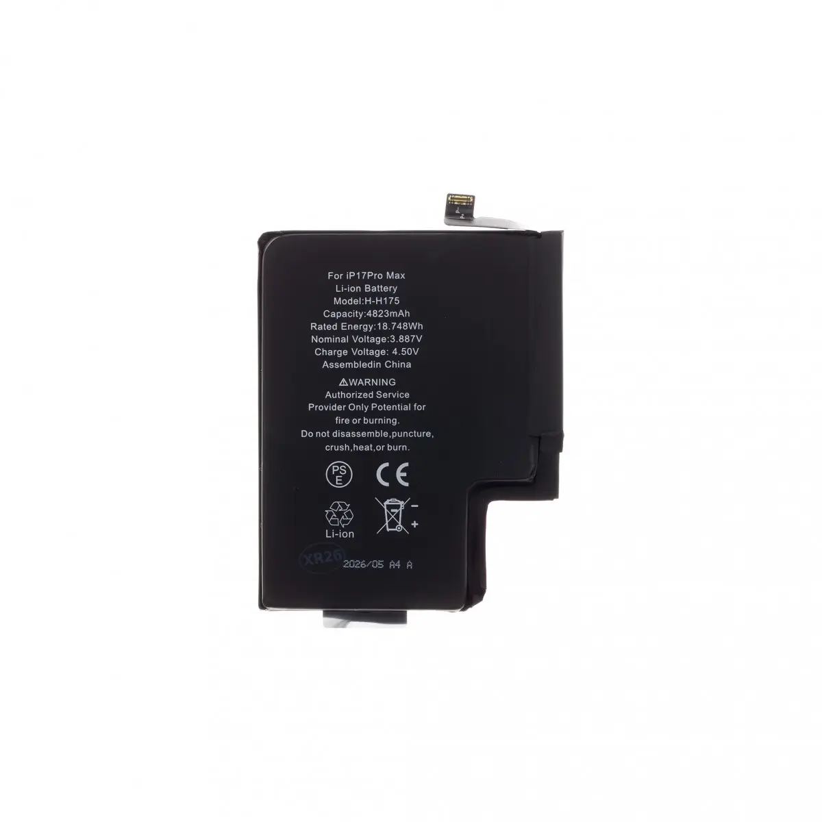 Baterie pro iPhone 17 Pro Max 4823mAh Li-Ion