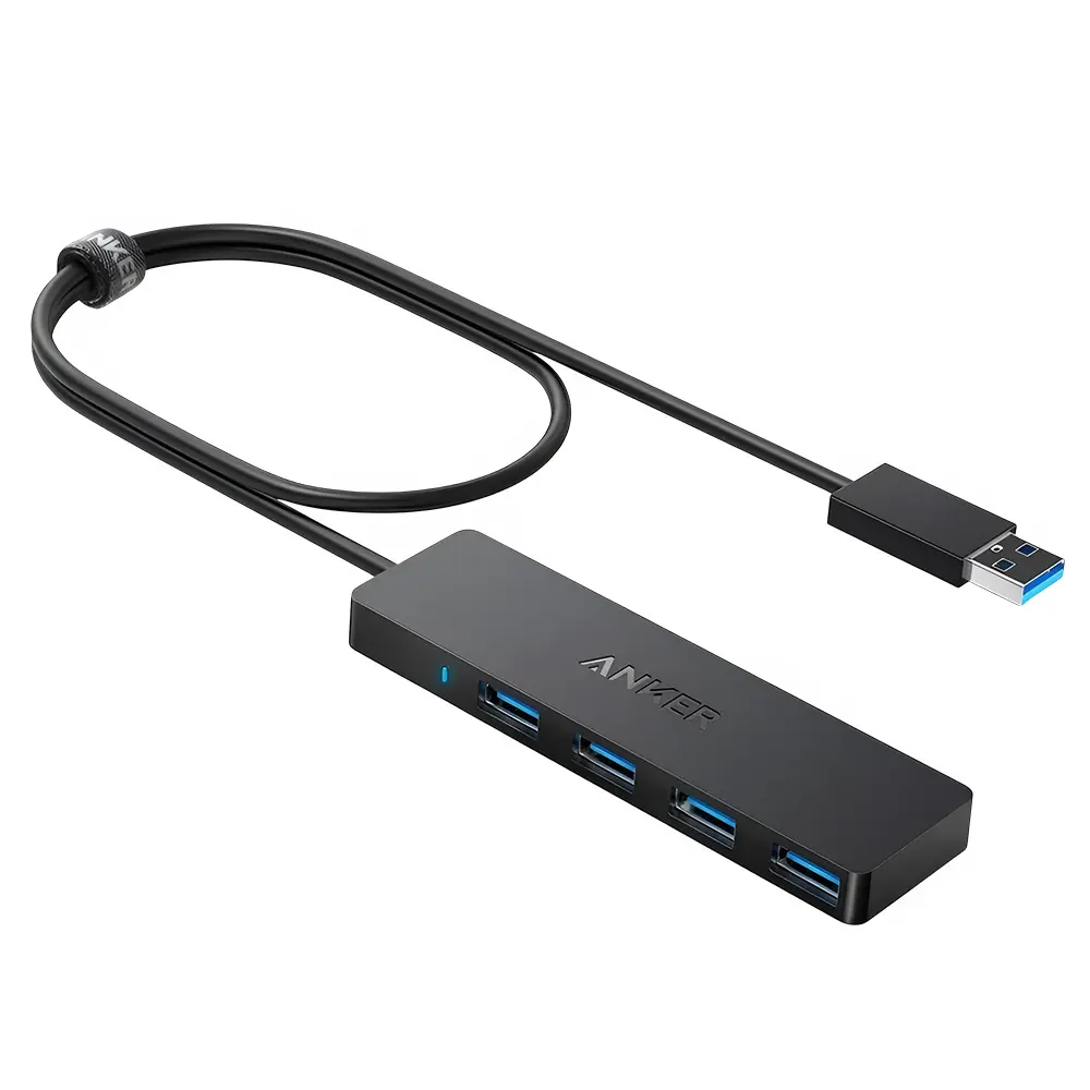 USB hub Anker A7516016 se 4 porty USB-A 3.0 černý