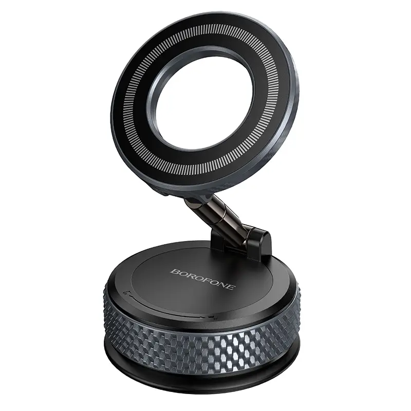 Magnetický držák telefonu Borofone BH144 Custodio s vakuovou přísavkou černý