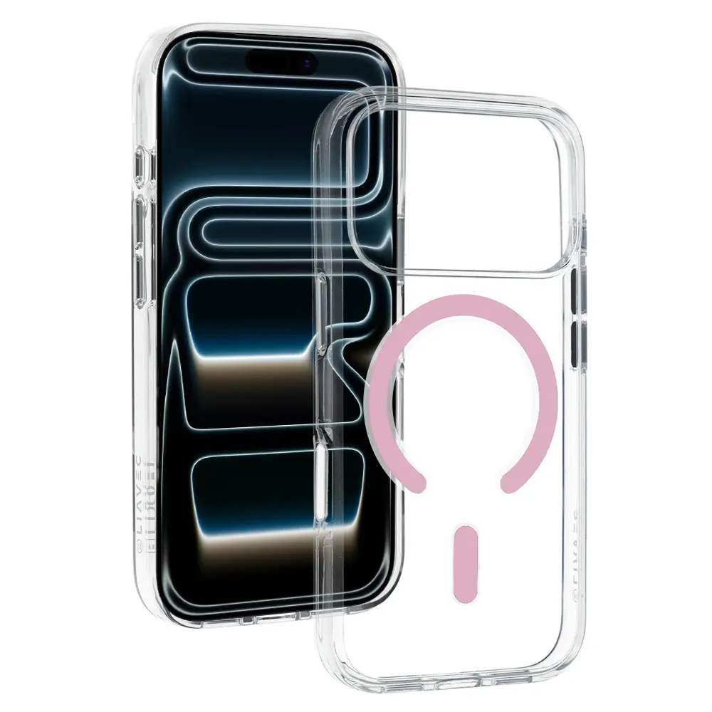 Kryt Liavec Pure MagSafe pro iPhone 17 Pro a 18 Pro růžový